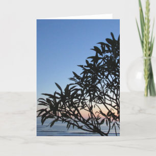 silhouette sunset card