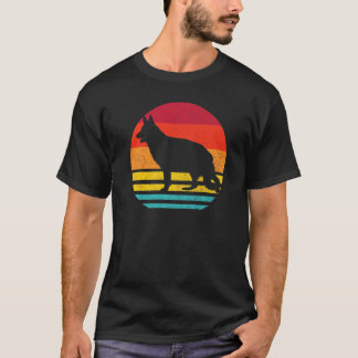Silhouette Vintage German Shepherd Dog T-Shirt