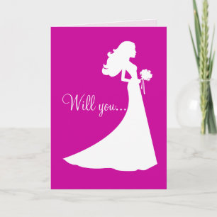 Silhouette vous serez ma carte de demoiselle
