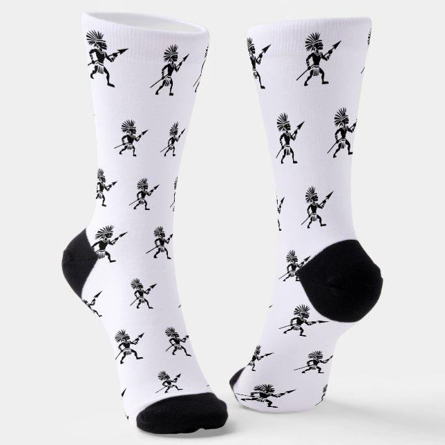 Silhouette Warrior Socks (Angled)