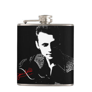 Silhouette with Autograph Hip Flask