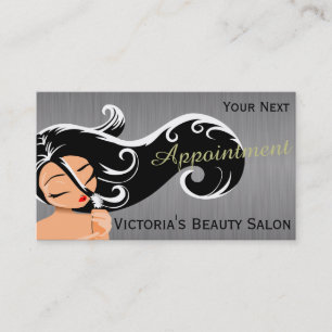 Silhouette Woman Hair Stylist Appointment