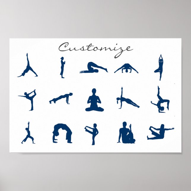 Silhouette Yoga Poses Thunder_Cove Poster (Front)