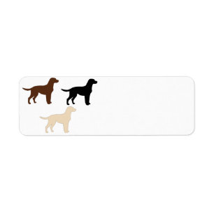 silhouettes de couleur de labrador retriever
