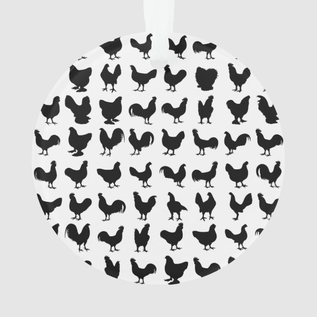 Silhouettes de poulet (dos)