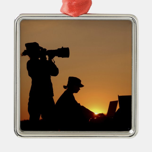 Silhouettes Metal Ornament (Front)