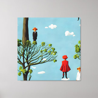 Silhouettes of Fancy Canvas Print