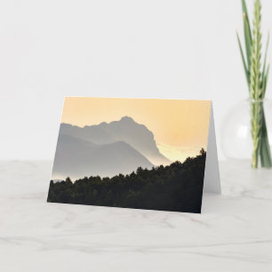 Silhouettes of Mountains Card