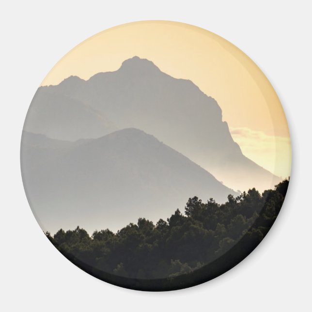 Silhouettes of Mountains Magnet (Front)