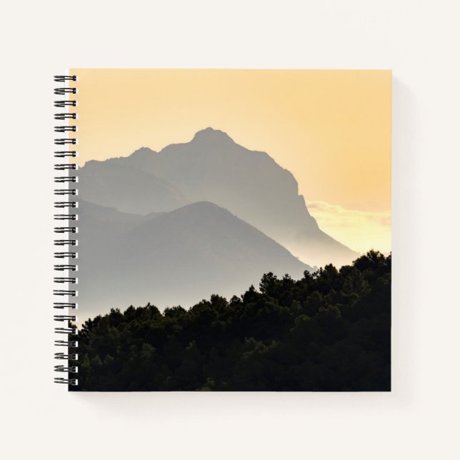 Silhouettes of Mountains Notebook (Front)