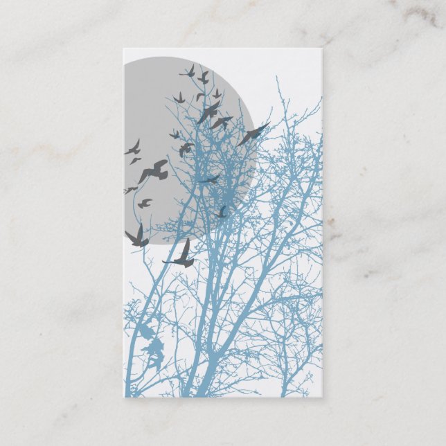 silhouscreen birds business card (Front)
