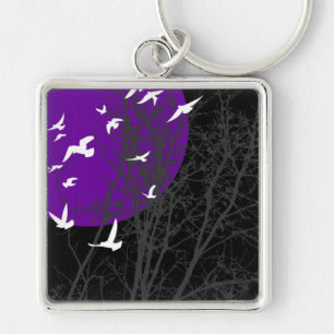 silhouscreen birds keychain