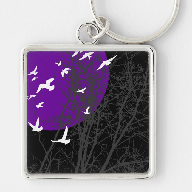 silhouscreen birds keychain (Front)
