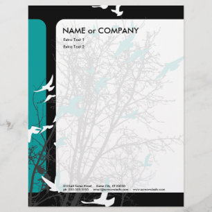 silhouscreen birds letterhead