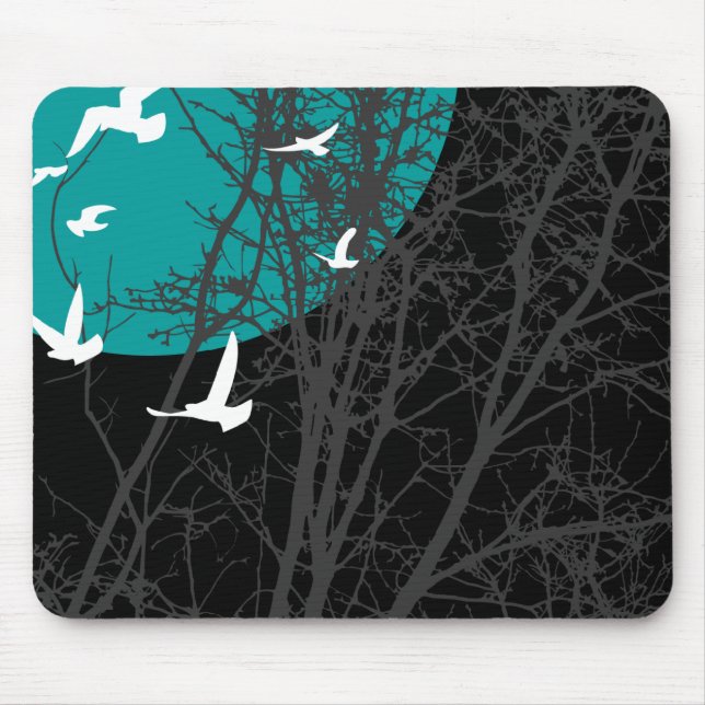 silhouscreen birds mouse pad (Front)