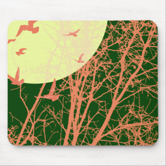 silhouscreen birds mouse pad