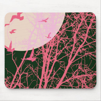 silhouscreen birds mouse pad