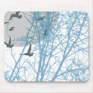 silhouscreen birds mouse pad
