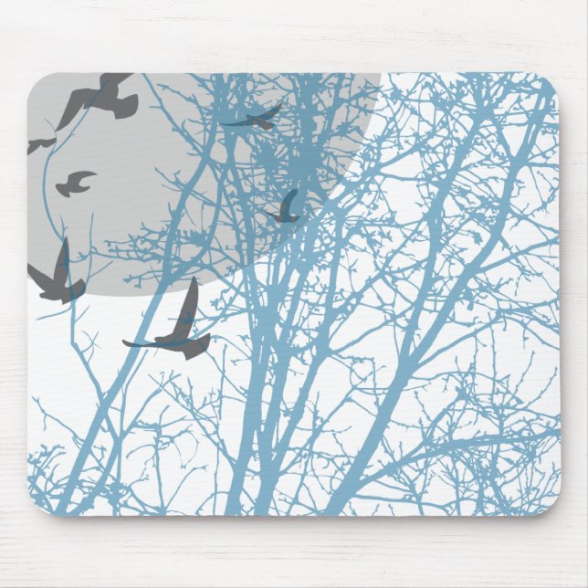silhouscreen birds mouse pad (Front)