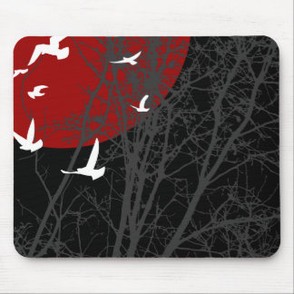 silhouscreen birds mouse pad