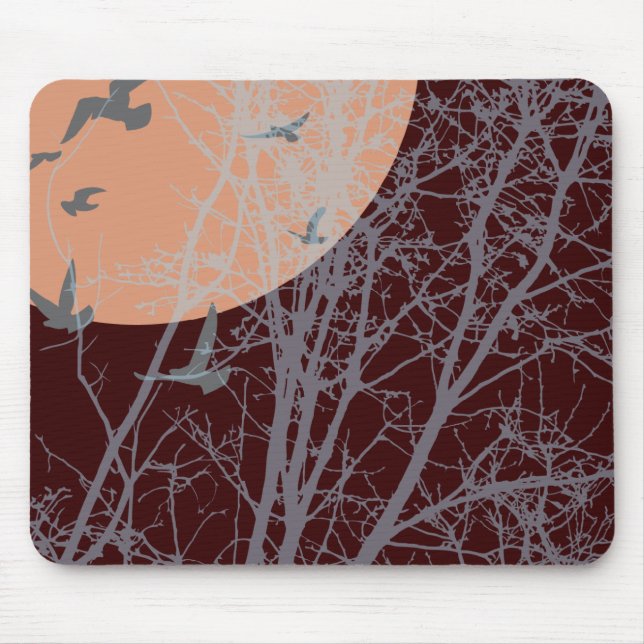silhouscreen birds mouse pad (Front)