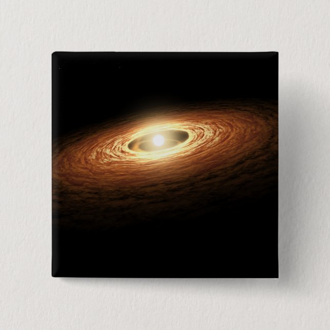 Silicate Crystal Formation 2 Inch Square Button (Front)