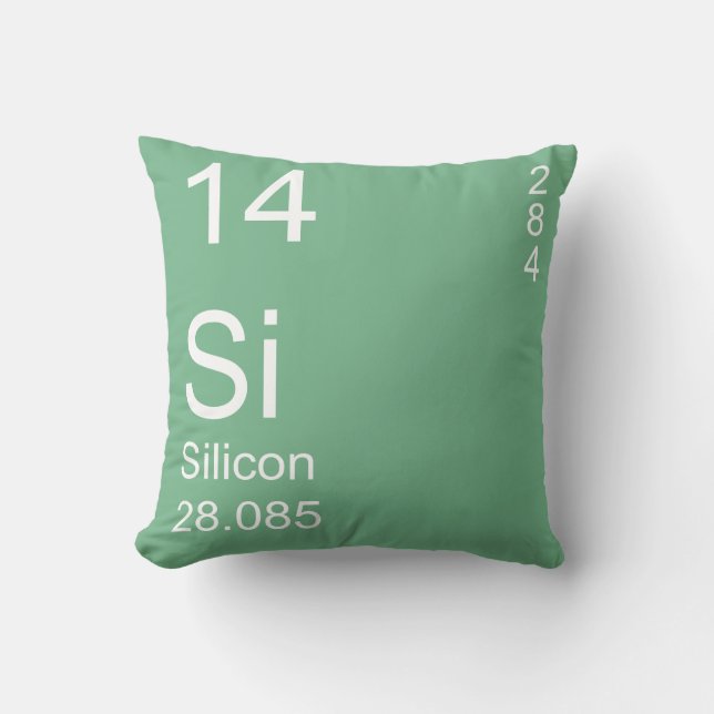 Silicon Throw Pillow (Front)