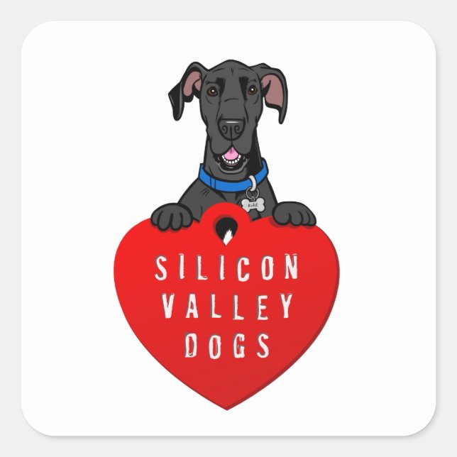 Silicon Valley Dogs Sticker (Front)