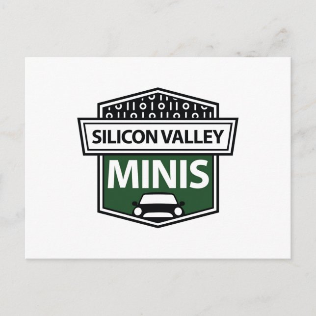 Silicon Valley Minis - carte postale logo vert (Devant)