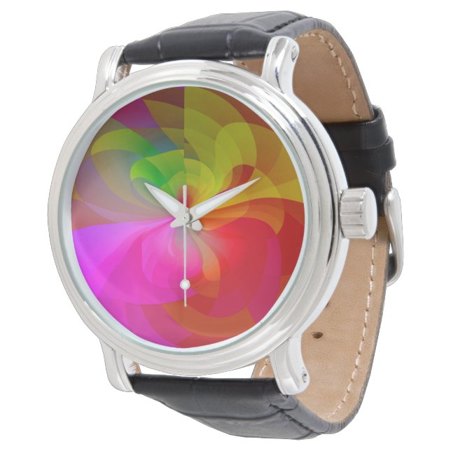 Silk Curtain Flower Watch (Angled)