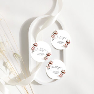 Silk Floral Bridal Shower Gift Tag