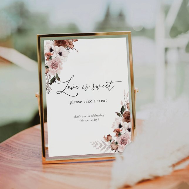 Silk Floral Love Is Sweet Sign (Creator Uploaded)