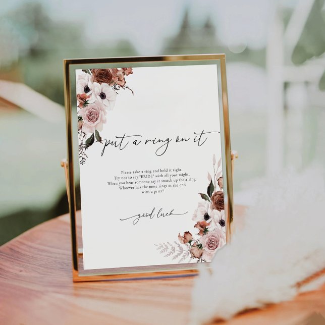 Silk Floral Put A Ring On It Sign (Creator Uploaded)