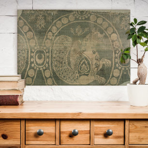 Silk fragment showing the 'Senmurv' Canvas Print