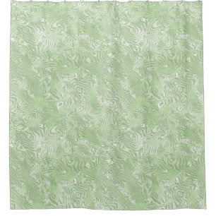 Silk Moire Small Pattern in Lime Green