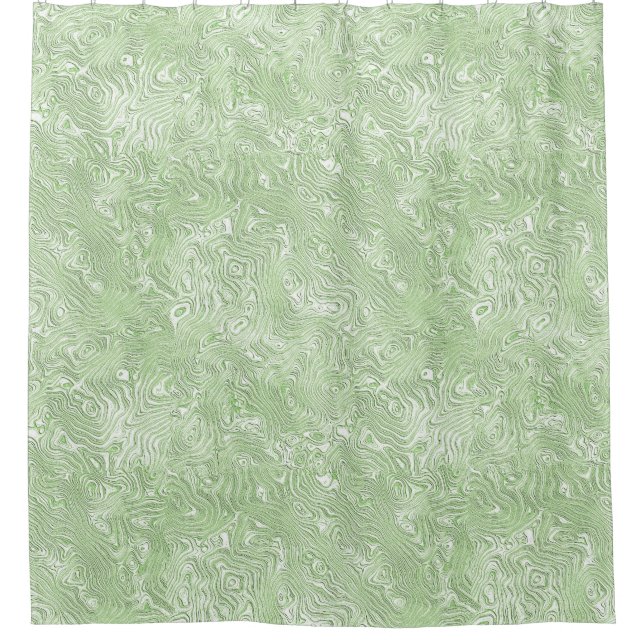 Silk Moire Small Pattern in Lime Green (Front)