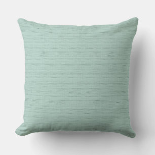 Silk Monotone - Aqua Throw Pillow
