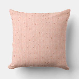 Silk Monotone - Peach Throw Pillow