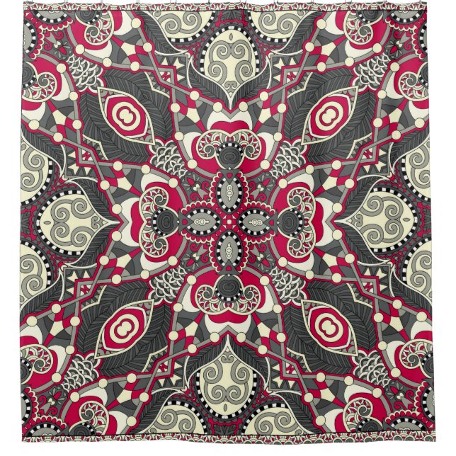 silk neck scarf or kerchief square pattern design  (Front)