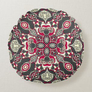 silk neck scarf or kerchief square pattern design  round pillow