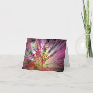 Silk Tree Fantasies (macro) - Note Card