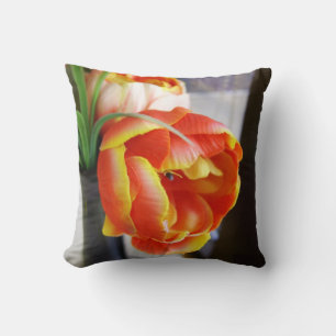 Silk Tulip Throw Pillow