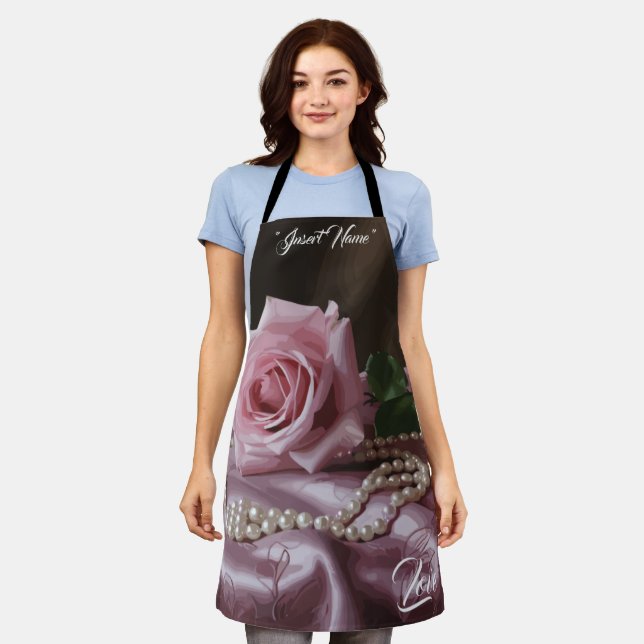 Silken Rose Apron (Worn)