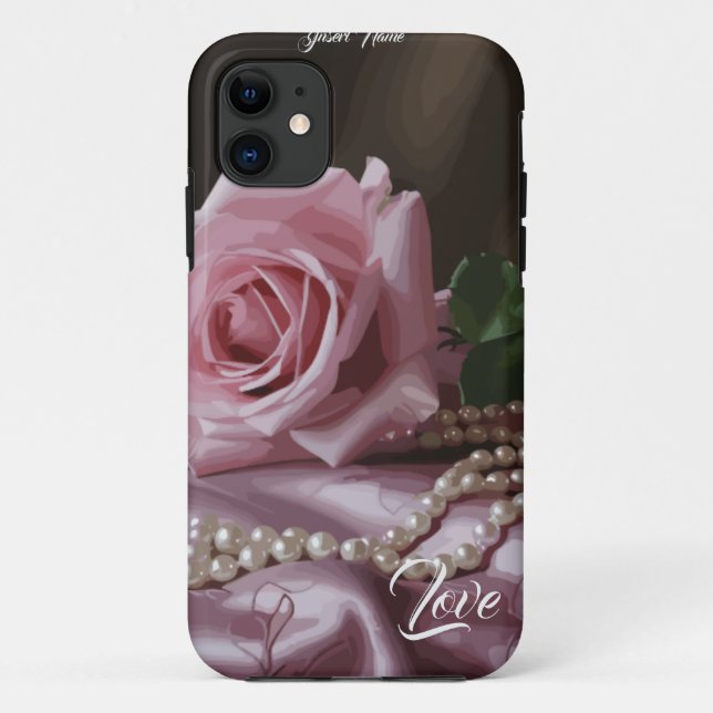 Silken Rose Case-Mate iPhone Case (Back)