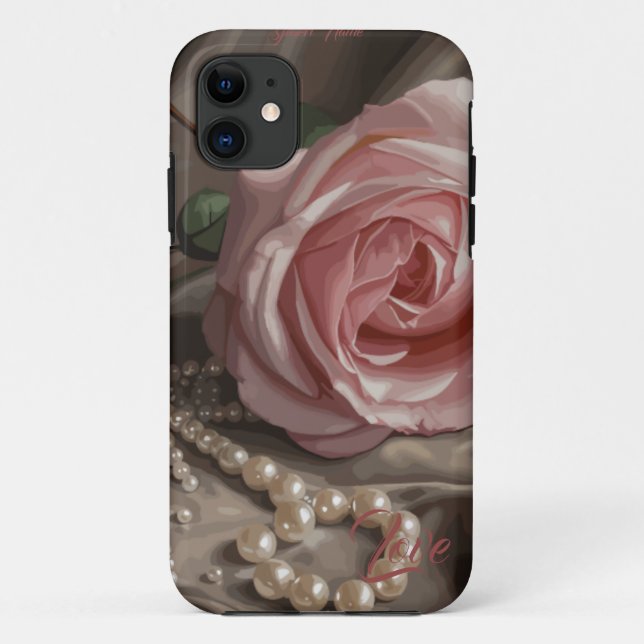 Silken Rose Case-Mate iPhone Case (Back)