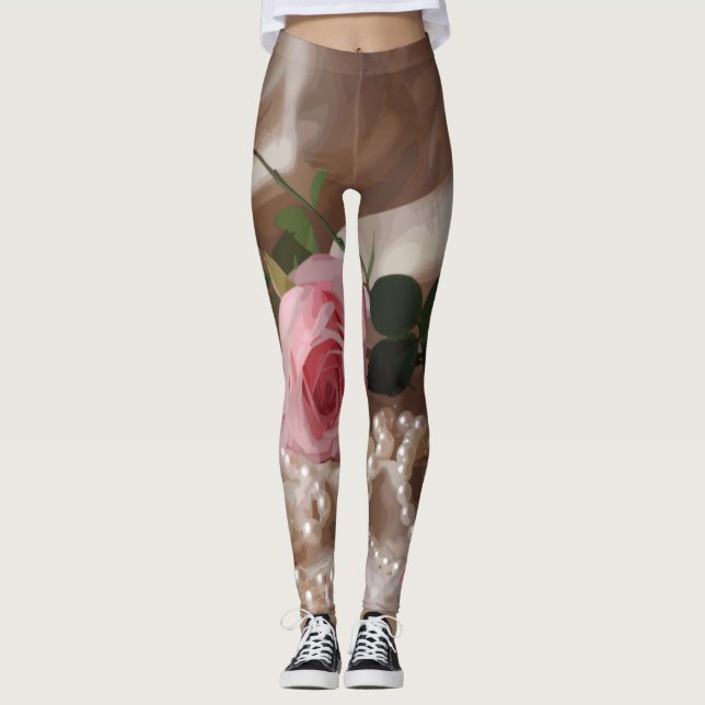 Silken Rose Leggings (Front)