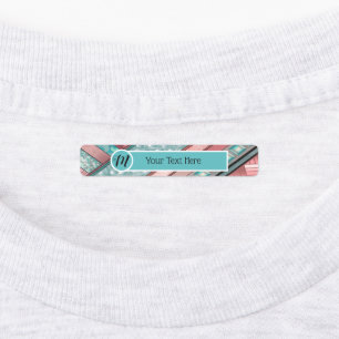 Silken Stripes set of 96 Custom Rectangle Iron-on