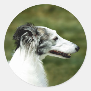 Silken Windhound A Classic Round Sticker