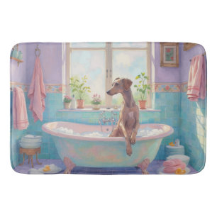 Silken Windhound Bath Time Elegant Bathroom Decor Mat