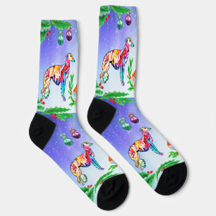 Silken Windhound Christmas Socks